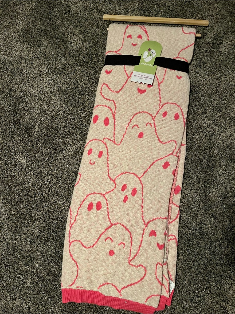 Halloween ghost throw blanket